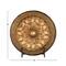 16" Gold Polystone Traditional Decorative Plate with Stand